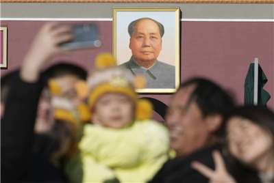 中國共產黨已故最高領袖毛澤東曾發表對「一黨專政」深惡痛絕的演講與文章。圖攝於天安門廣場。資料照。