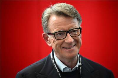 英國前駐美大使曼德森(Peter Mandelson)。 (檔案照)