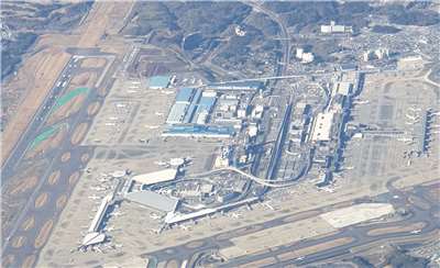 圖為空拍成田機場。(圖：維基)