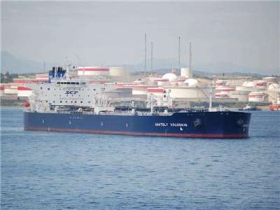 遭到國際制裁的俄羅斯油輪「Anatoly Kolodkin」傳出裝載大批原油，朝古巴前進。(www.vesselfinder.com)