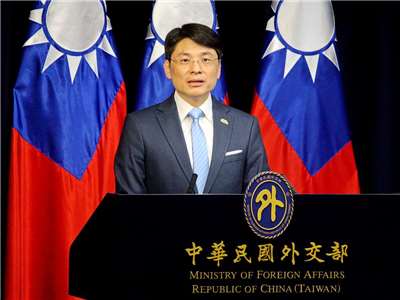 外交部發言人蕭光偉3日表示，正持續就埃及與約旦旅遊警示燈號調整評估中 (央廣記者王照坤 攝)