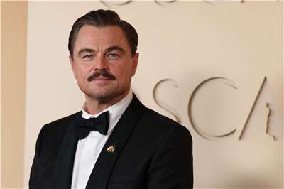 好萊塢巨星李奧納多(Leonardo DiCaprio)出席奧斯卡頒獎典禮。 