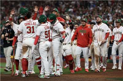 2026年世界棒球經典賽(WBC)B組賽事，墨西哥8日以16比0扣倒巴西贏得比賽。