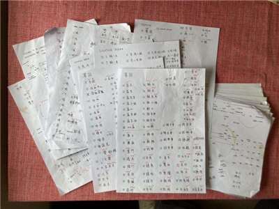 「是像字體」開發者Jon的工作手稿