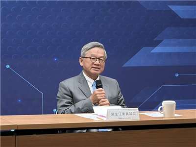 國科會18日舉辦第20次委員會議會後記者會，國科會主委吳誠文呼籲立法院儘速審查預算。(蔡芃敏 攝)