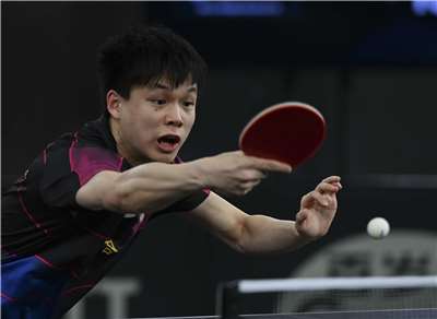 台灣桌球好手馮翊新。資料照片。