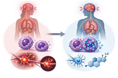 免疫系統男女大不同，女性慢性疼痛更久。示意圖。(AI生成圖)