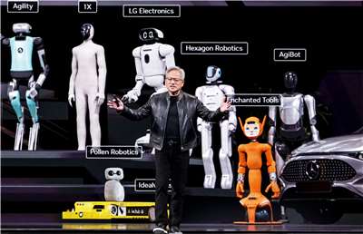 輝達執行長黃仁勳16日在GTC開發者大會上發表主題演講。