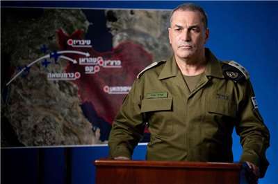 以色列軍方表示，6日打擊伊朗境內超過400個目標。示意圖。 (圖:X@IDF)