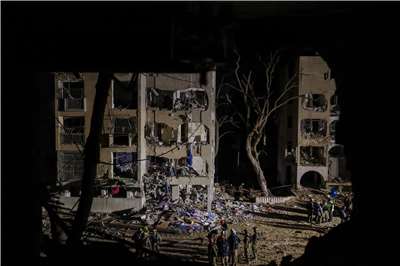 以色列南部城鎮阿拉德(Arad)21被伊朗飛彈擊中。