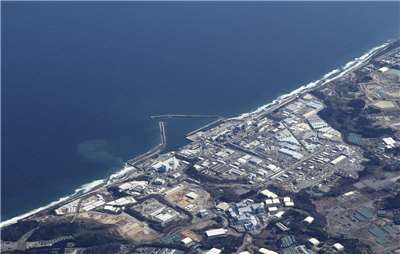 圖為福島第一核電廠。(美聯社/達志影像)