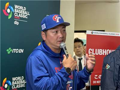 台灣隊總教練曾豪駒。(鄭仲嵐攝)