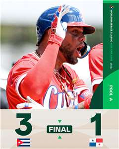 經典賽古巴重砲出擊，3比1力克巴拿馬。 (圖:X@WBCBaseball)