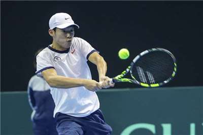 台灣網球一哥曾俊欣。中央社資料照片。