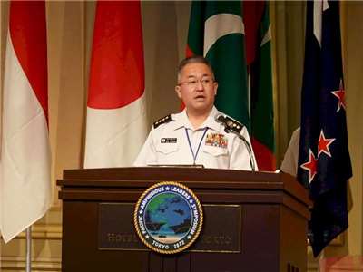自衛隊前統合幕僚長吉田圭秀。資料照。