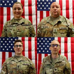 美國五角大廈3日公布4名於科威特舒艾巴港(Shuaiba)發生的「無人航空系統攻擊」中喪生的軍人身分。(X@RepLuna)