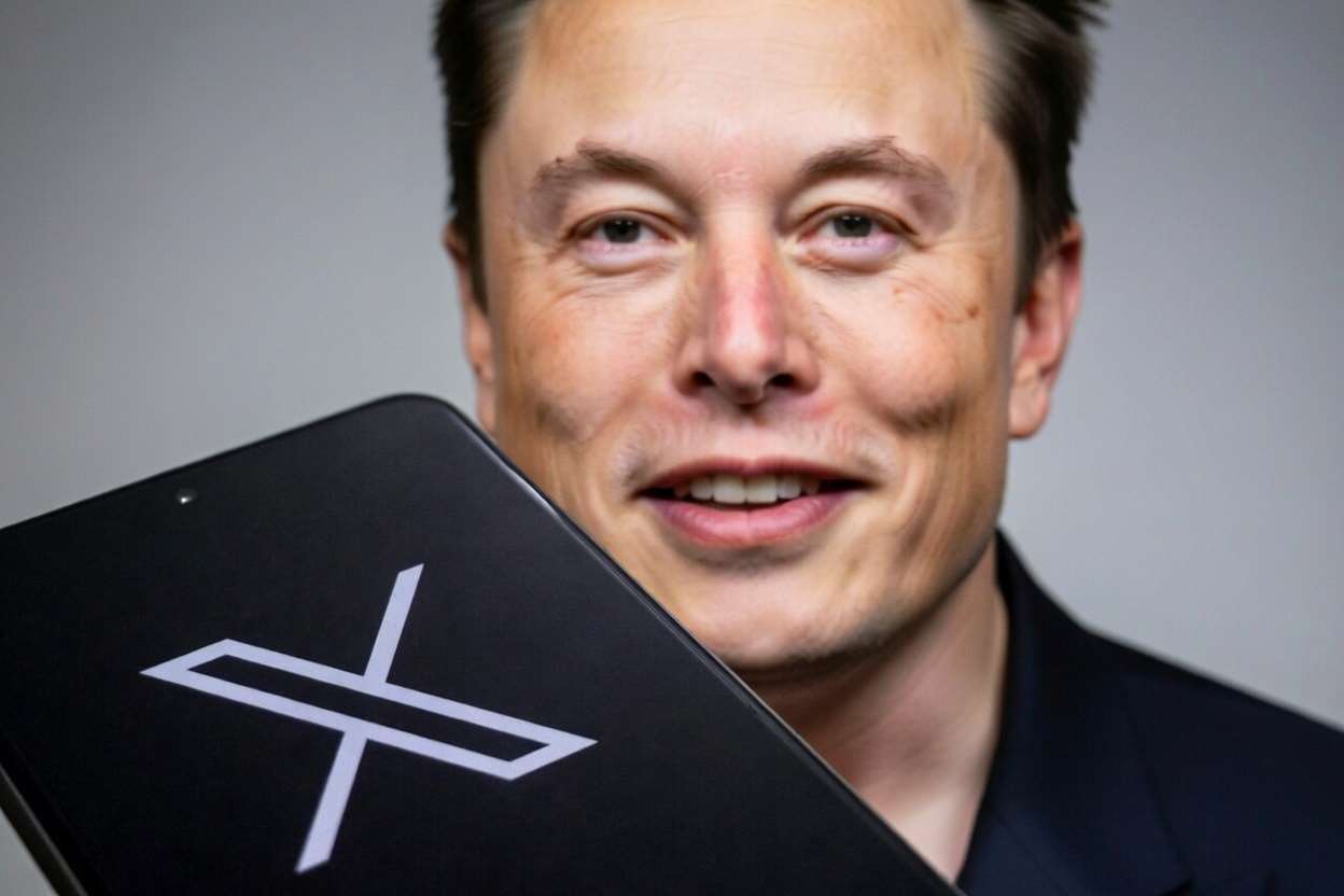 馬斯克(Elon Musk)旗下的X平台。(圖:AI生成)