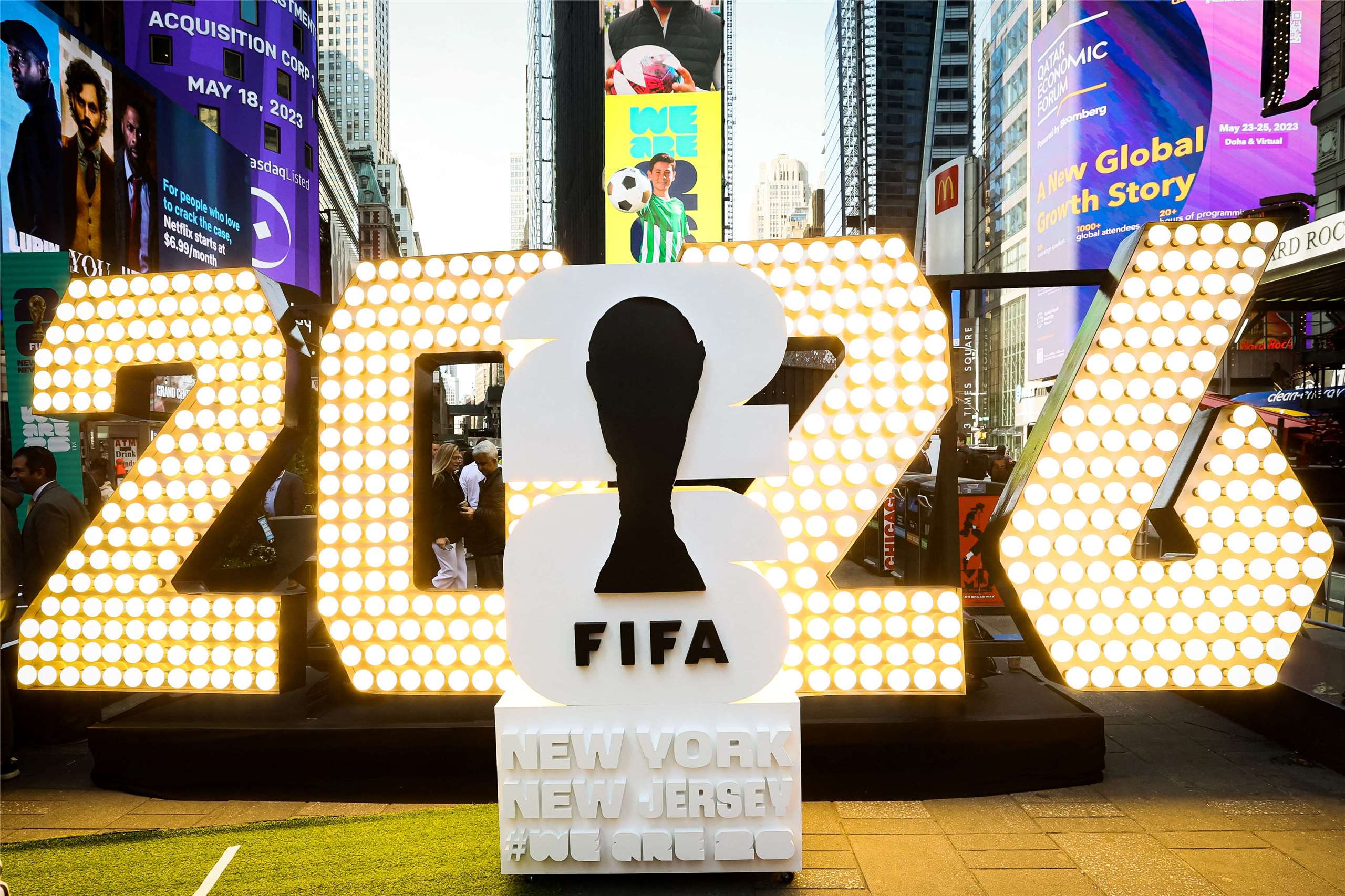 世足賽主辦單位「國際足球總會」(FIFA)可望提高2026年世界盃的獎金與補助。資料照。