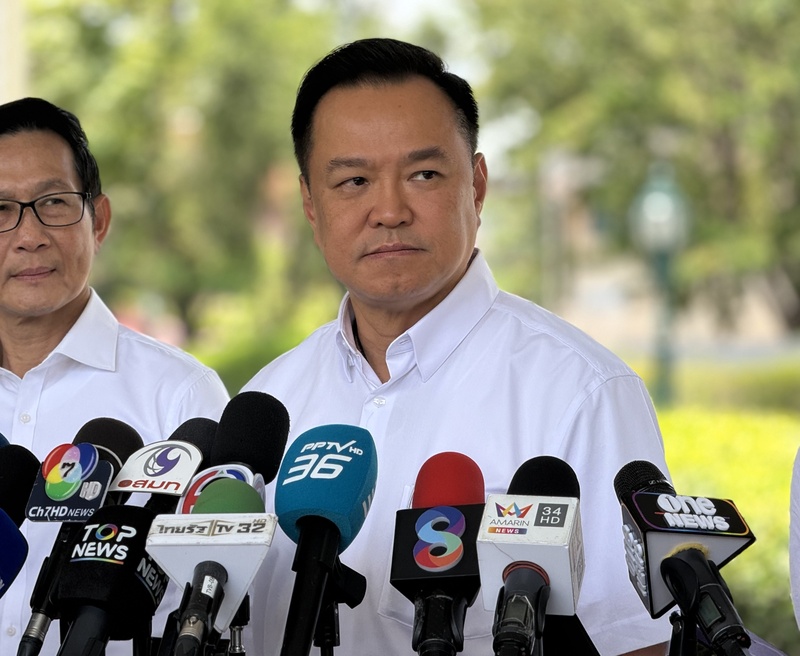 泰國總理兼內政部長阿努廷(Anutin Charnvirakul)指示研議舉債5千億泰銖。資料照。
