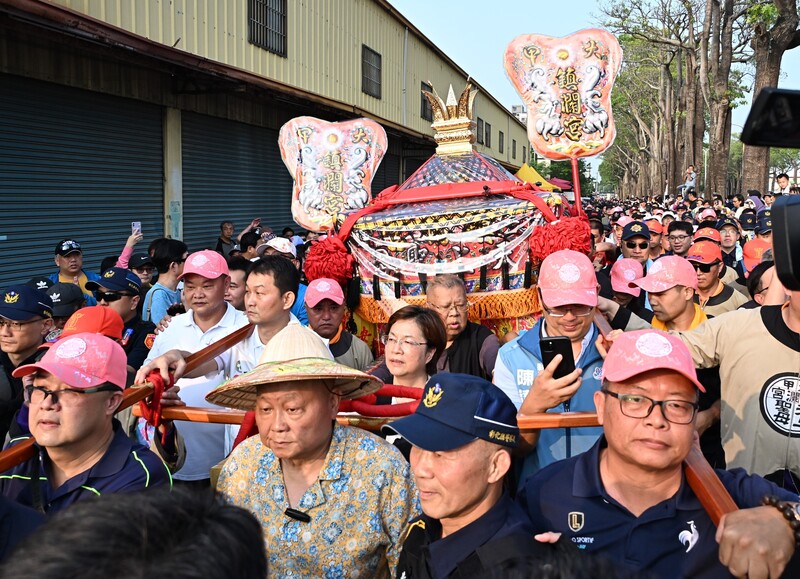 大甲媽祖遶境進香活動17日晚間起駕，9天8夜路程長達340公里，行經台中、彰化、雲林、嘉義4縣市。(彰化縣政府提供)
