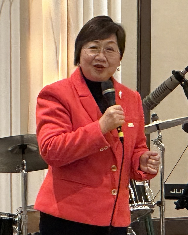 僑委會委員長徐佳青26日出席北美台灣人醫師協會2026年大紐約分會年會晚宴，感謝台僑對國家支持。

