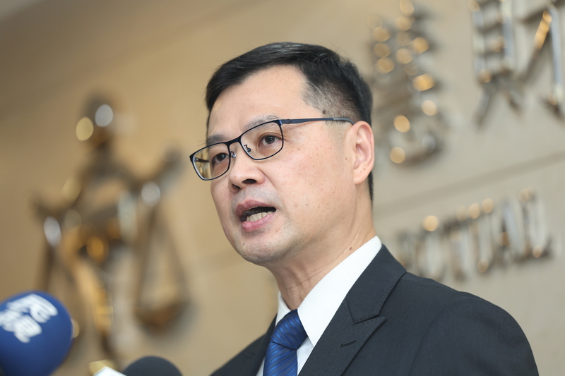 台積電2奈米洩密案27日宣判，智慧財產及商業法院庭長張銘晃（圖）說明判決。