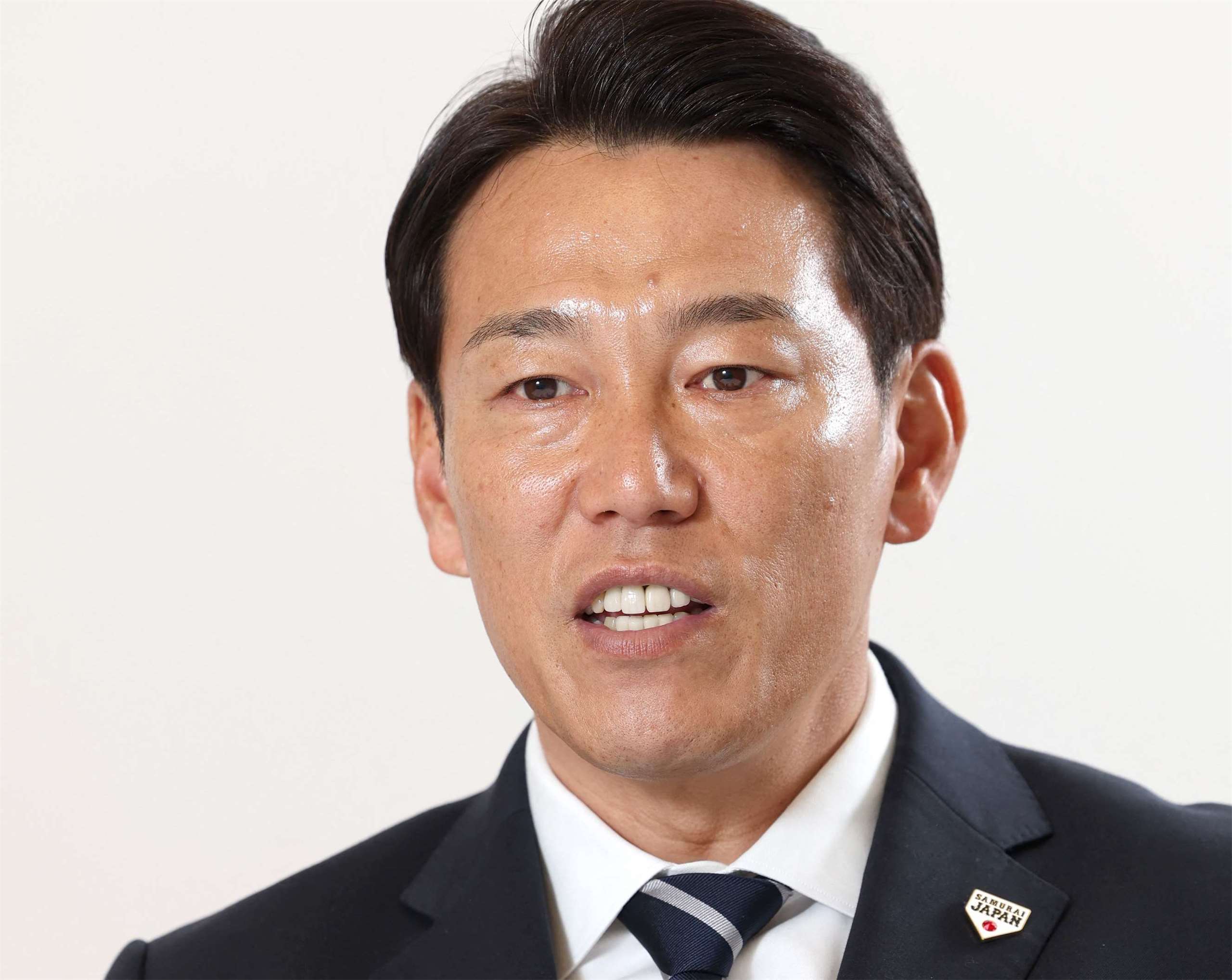 日本棒球國家代表隊總教練井端弘和(圖)為經典賽失利請辭。資料照片。 