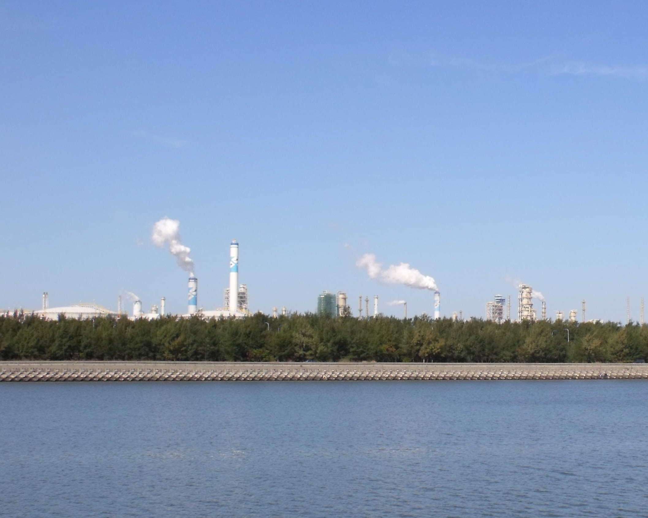 經濟部為因應中東戰火影響而準備調度台塑麥寮電廠燃煤機組短期發電3個月，卻引來台中市長盧秀燕批評，經濟部表示，麥寮電廠加入是短期措施，還可視情況減輕台中電廠用煤，不理解為何反對。圖為六輕麥寮電廠。(維基百科/CC BY 3.0)
