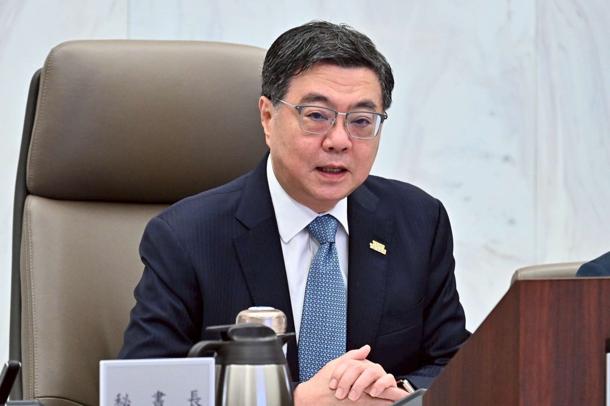行政院長卓榮泰16日主持行政院會。(圖：行政院提供)