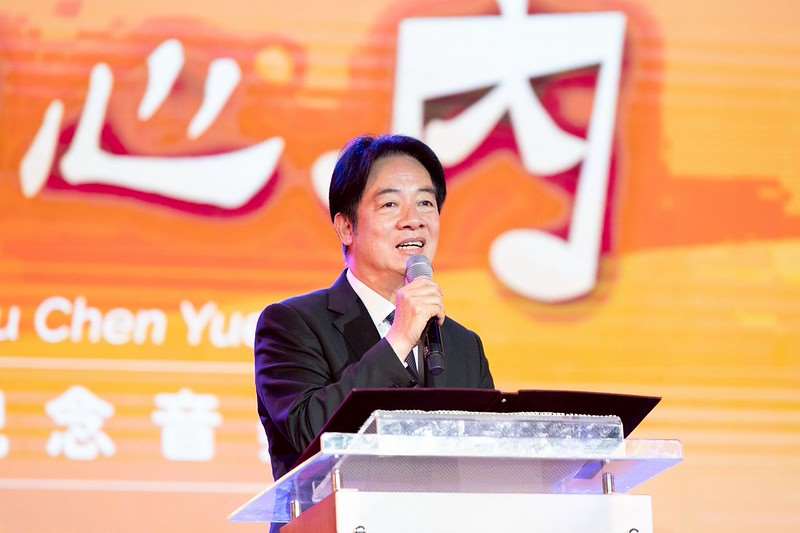 賴清德總統19日出席「余登發、余陳月瑛紀念音樂會」時強調，台灣從專制獨裁到民主自由何等艱難，千萬不能忘記過去民主前輩的犧牲。(圖:總統府)