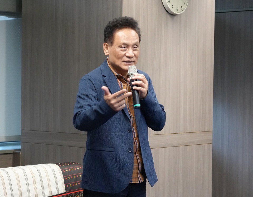 原民會主委曾智勇指出，族語學習就是要用各種方式進行，像是古謠學族語也是很好的方式，用唱的也可以。(FB@原住民族委員會)