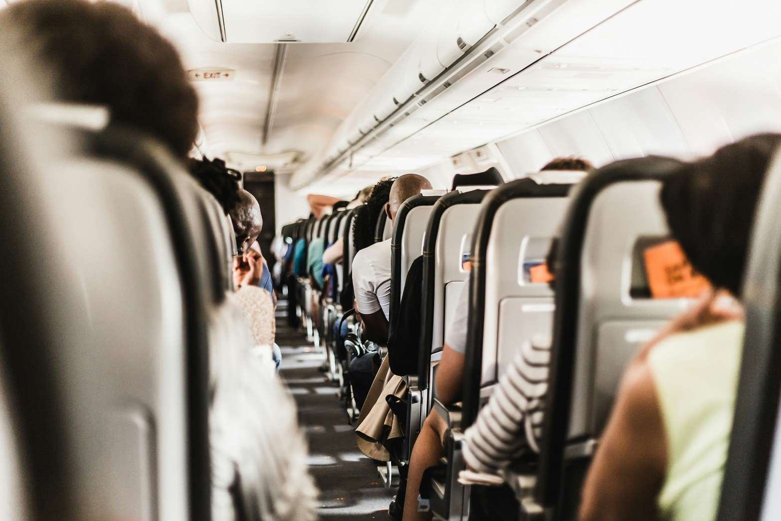 飛機上