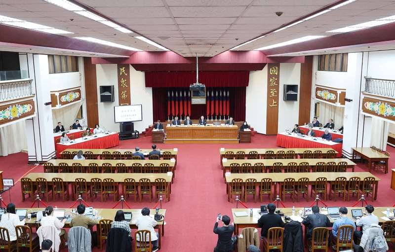 圖為立法院全院委員會今年1月舉行的「對總統提出彈劾案」第2場公聽會。 (圖:中央社檔案照)
