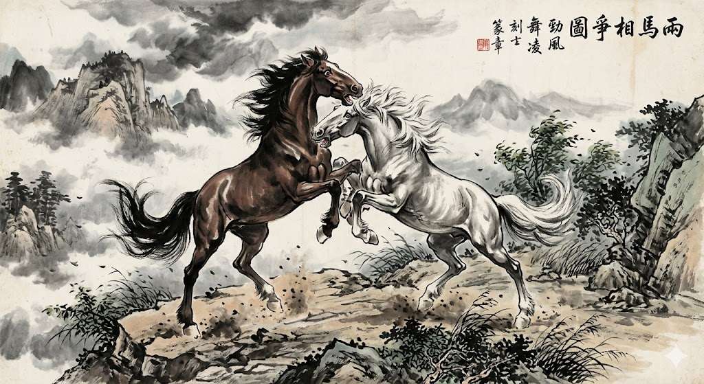 企懸山看馬相踢