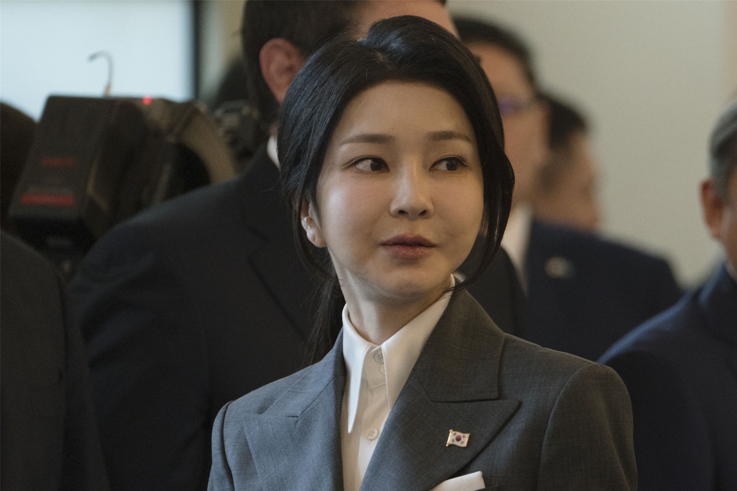 前南韓第一夫人金建希(Kim Keon-hee)收賄、炒股案，二審加重判4年。資料照。