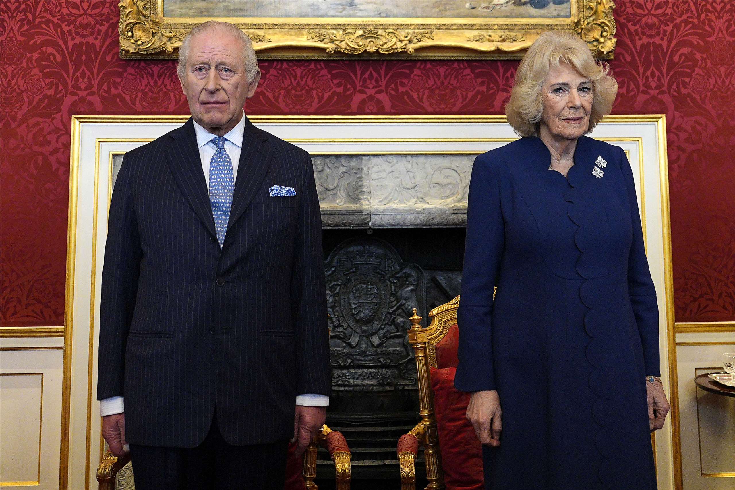 英國國王查爾斯三世與王后卡蜜拉(⁠Queen Camilla)預計將在27日抵美訪問。資料照片。