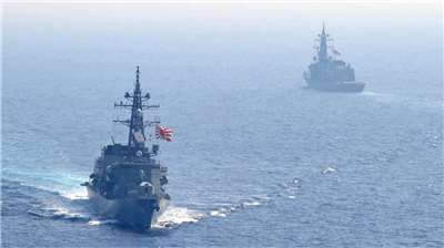 中國外交部今天對外證實，一艘日本自衛隊艦艇進入台灣海峽。圖為日本海上自衛隊，資料料照片。(圖：日本防衛省網站)