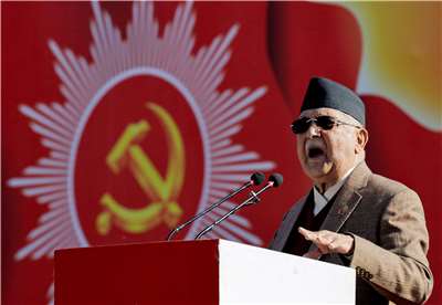 尼泊爾前總理奧利(KP Sharma Oli)因涉嫌在2025年9月Z世代反腐抗議活動期間鎮壓人民，遭警方逮捕調查，9日稍早已獲釋。資料照。