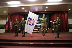 2026年度菲美「堅盾」（Salaknib）聯合陸軍演習6日在呂宋島中部軍營登場，計4國超過7000人參與，號稱歷年來最大，日本自衛隊也首次正式加入。（菲律賓軍方提供）

