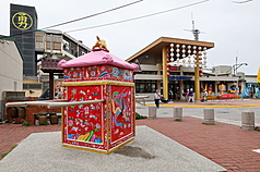 白沙屯媽祖進香活動12日登場，報名人數已逾46萬人；警方12日起在拱天宮週邊實施分區分時段交通管制。圖為白沙屯火車站外觀。