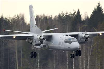 俄羅斯一架安托諾夫26型(Antonov-26)運輸機3月31日在克里米亞一帶墜毀，機上29人全數罹難。圖為同型機。資料照片。