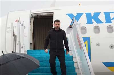 烏克蘭總統澤倫斯基4日抵達土耳其大城伊斯坦堡，將和土國總統艾爾段針對安全議題進行實質性的會談。(FB@Володимир Зеленський)