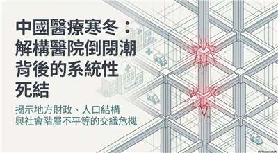 中國醫院爆倒閉潮(AI圖)