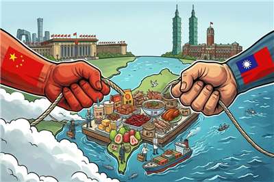 中共宣布的對台十大措施包含提供台灣食品業輸中便利，專家13日對此表示，中國未具體說明內容，且時常政策反覆，其中潛藏風險。(示意圖/AI生成)