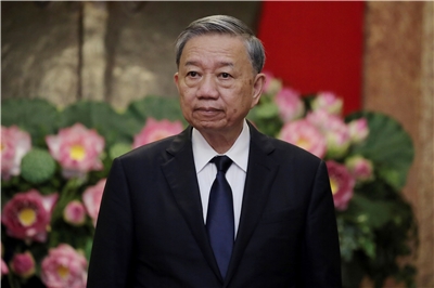 越南最高領導人蘇林(To ​Lam)下週將訪問中國。資料照。(美聯社/達志影像)