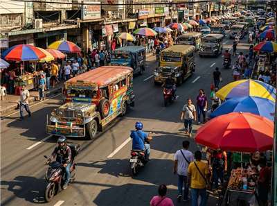 自中東戰爭爆發以來，由於液化石油氣價格飆升，菲律賓街頭小吃攤的成本壓力也不斷增加。圖為菲律賓馬尼拉街景。(圖：Pixabay)