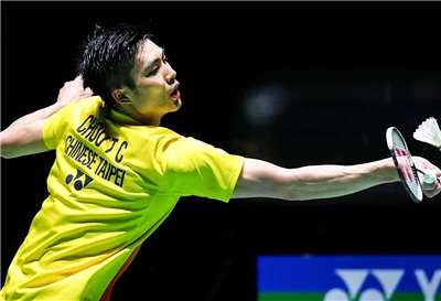 周天成(圖)亞錦賽男單首輪過關。資料照。(翻攝周天成IG)