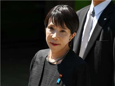 日本首相高市早苗21日配合春祭供奉靖國神社但未參拜，以避免中韓反彈。圖為高市資料照。(讀賣新聞/AFP)