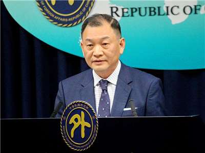 外交部拉美司司長韓志正14日表示，我方相當層級官員已於13日上午向巴西駐台代表表達嚴正抗議與關切 (央廣記者王照坤 攝)