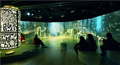 靈鷲山福城特展強調在展場中與靈性相遇、覺醒，感受尊重自然萬物和珍惜地球的深層關係。（靈鷲山佛教教團提供）
